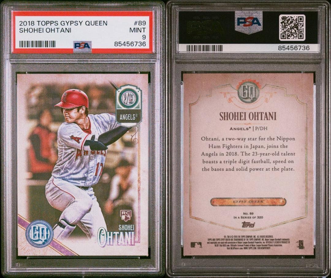 【ＰSA9鑑定品_稀少】大谷翔平_RCカード_2018 Gypsy Queen