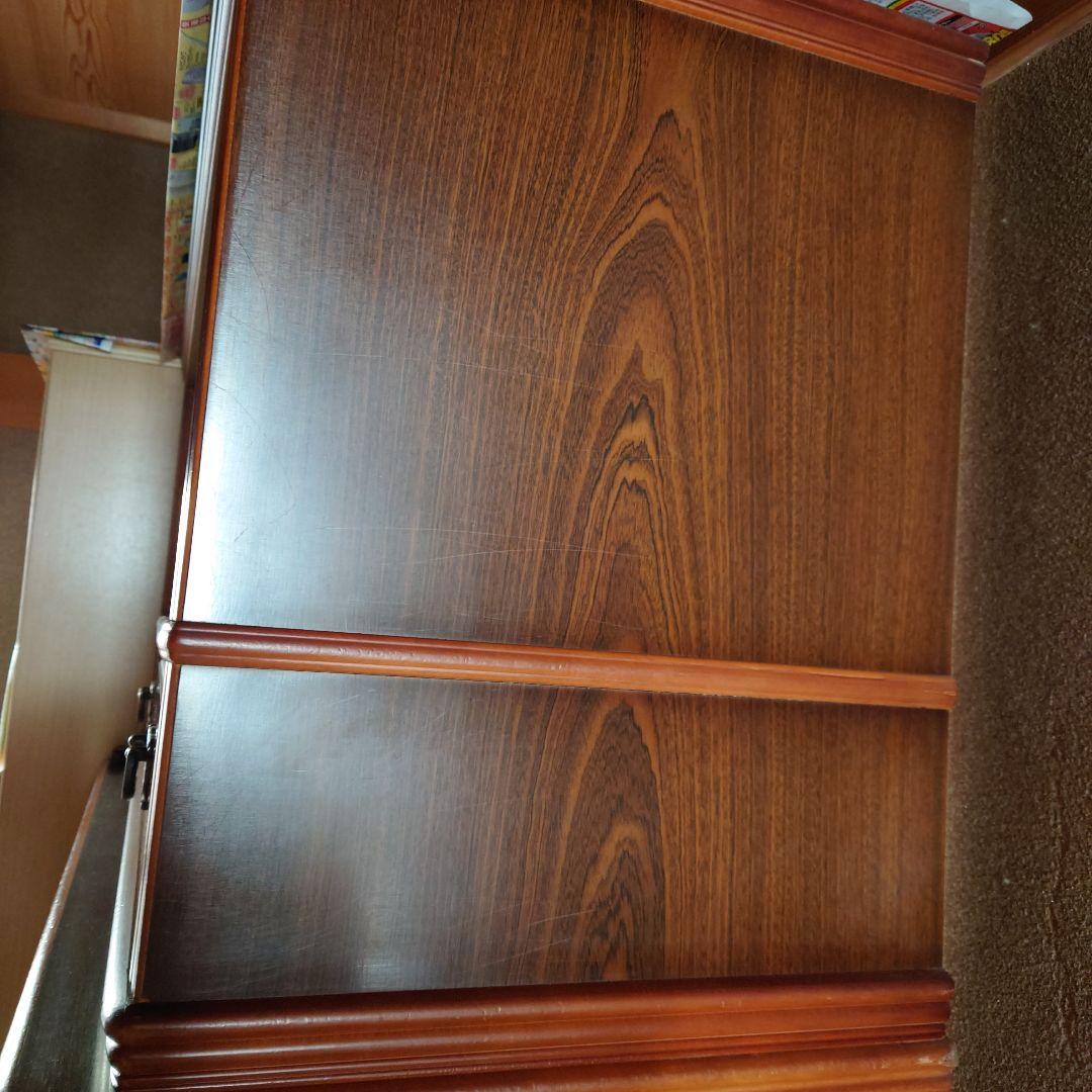 木製　ガラス扉　キャビネット 引き出し　アンティーク