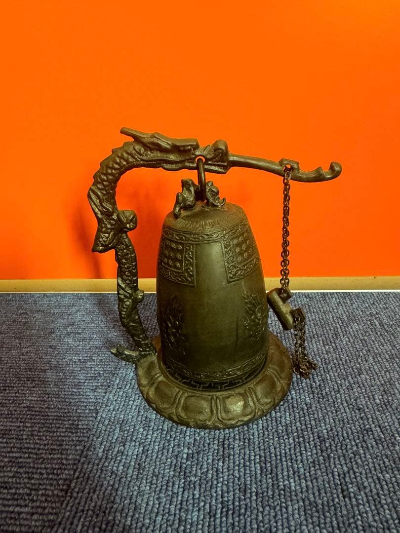 1820  伝統工芸　銅器　龍文　吊り鐘