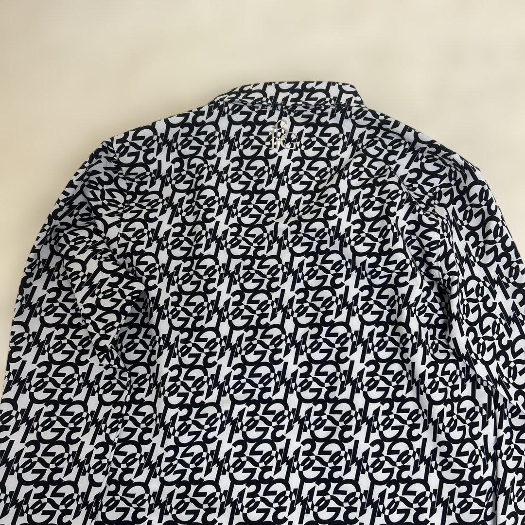 【極美品】piu1uguale3GOLF ロゴ　長袖ポロシャツ　ブラック　6