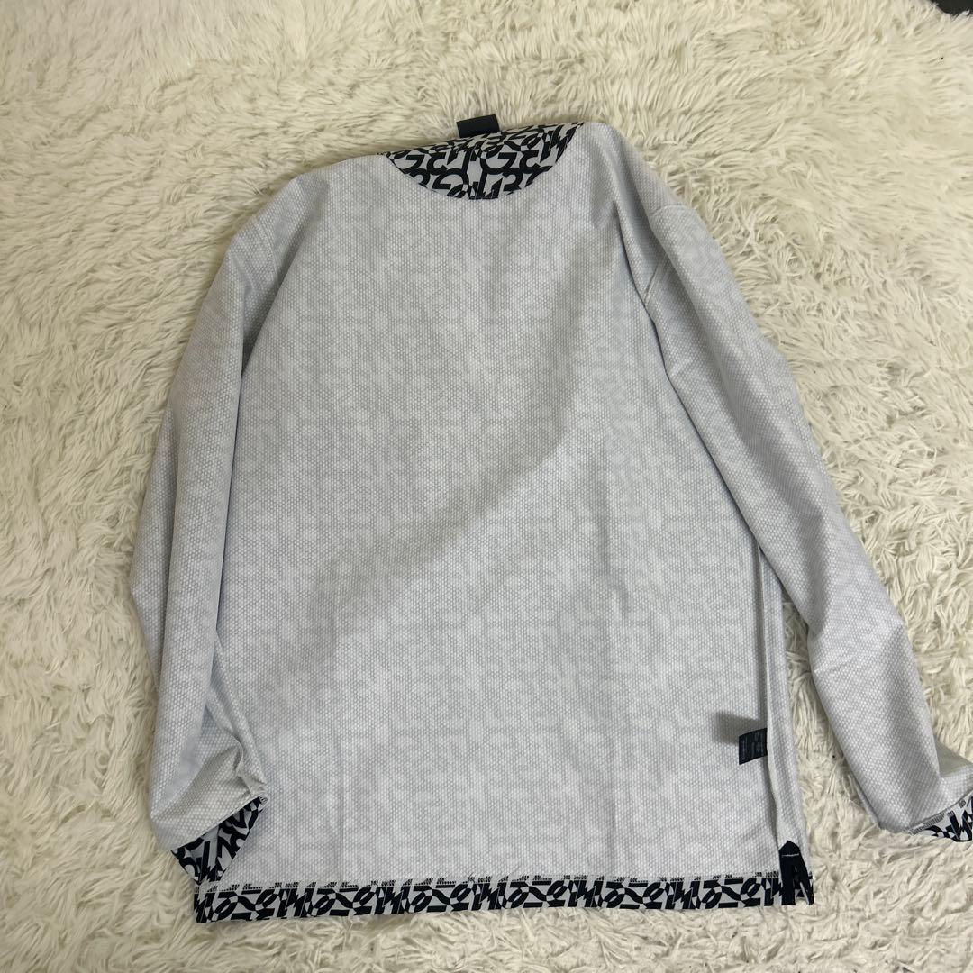 【極美品】piu1uguale3GOLF ロゴ　長袖ポロシャツ　ブラック　6