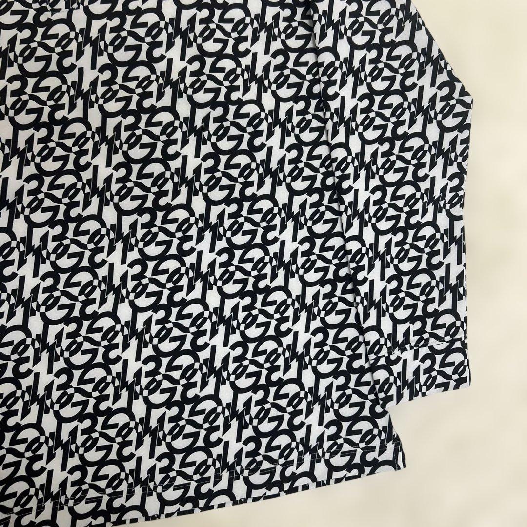 【極美品】piu1uguale3GOLF ロゴ　長袖ポロシャツ　ブラック　6