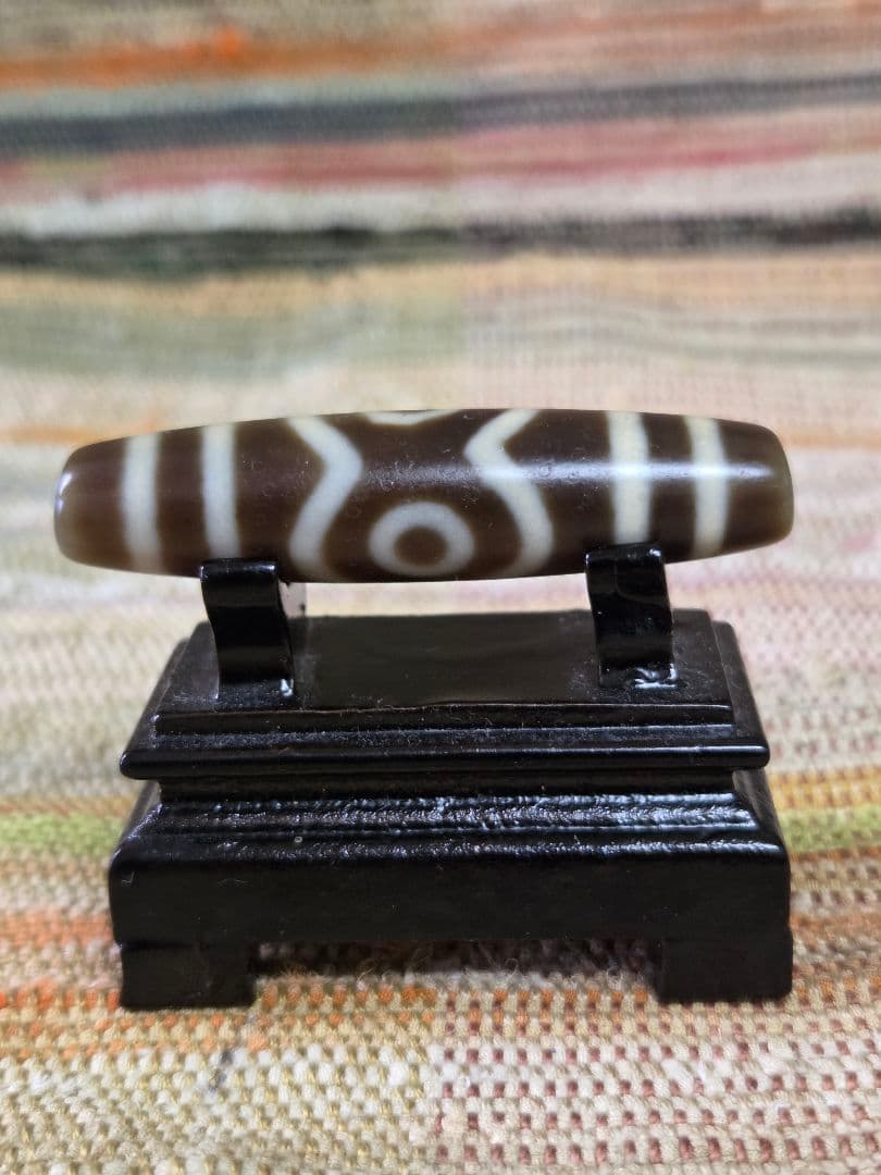 063　天珠　正統派　三眼天珠　dzibeads！