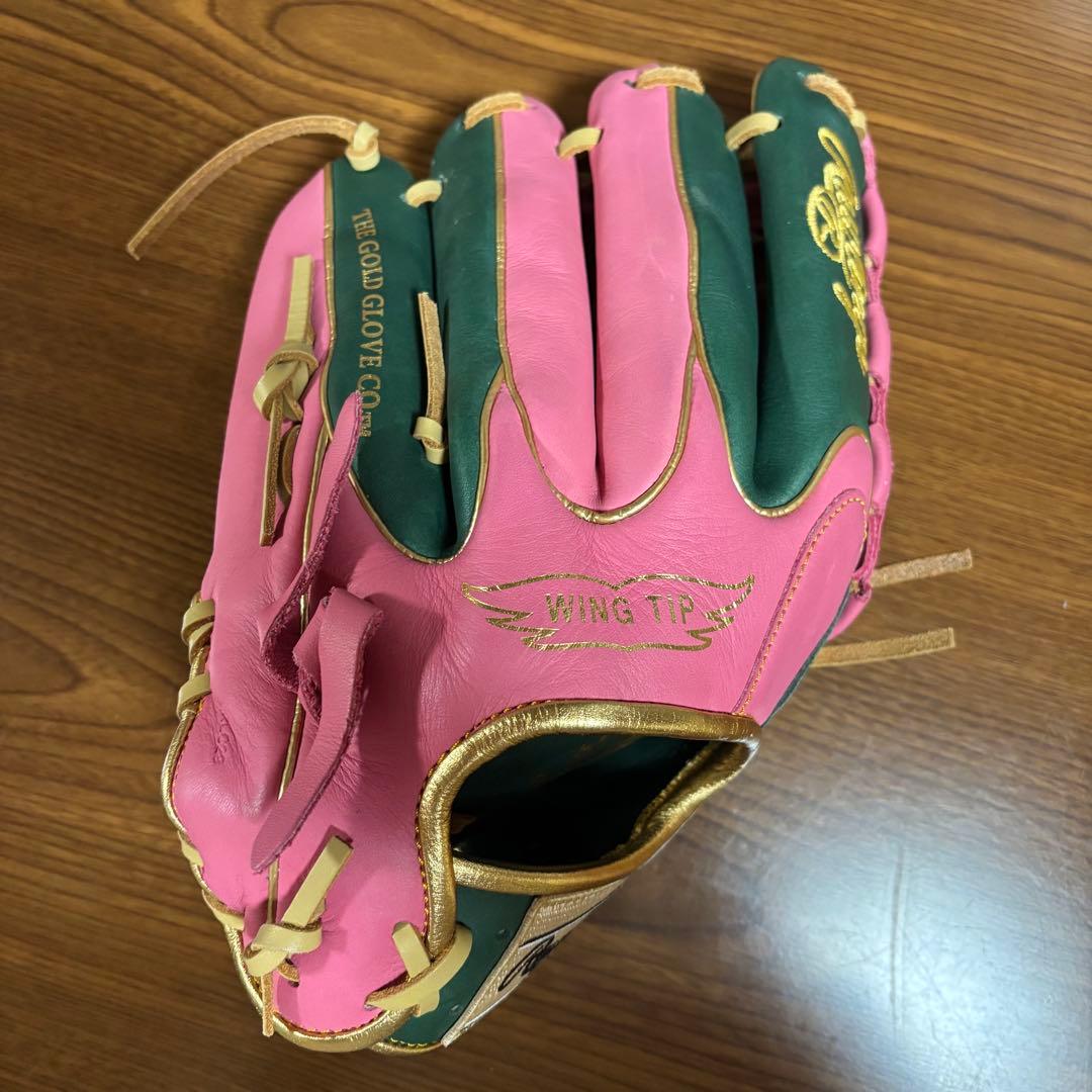 Rawlings Hypertech 野球グローブ ピンクグリーン