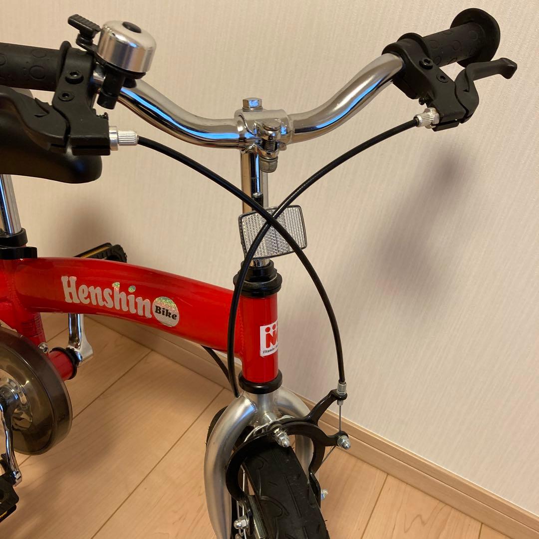 【美品】Henshin Bike 幼児用自転車 レッド12インチ