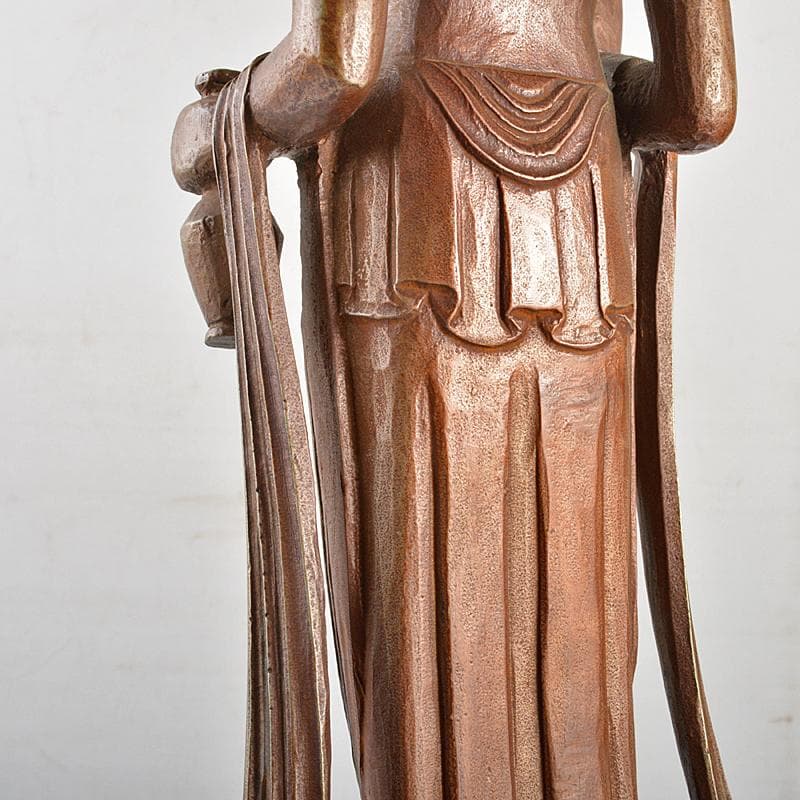 文化勲章受章　彫塑家　澤田政廣作　ブロンズ　聖観音菩薩像　F　R7123B