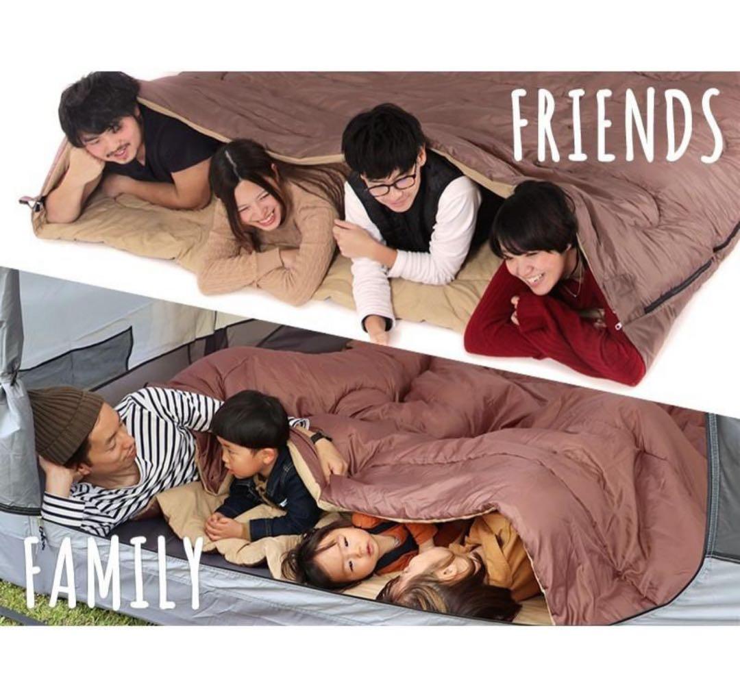 DOD WAGAYA 最大5人用寝袋 ブラウン