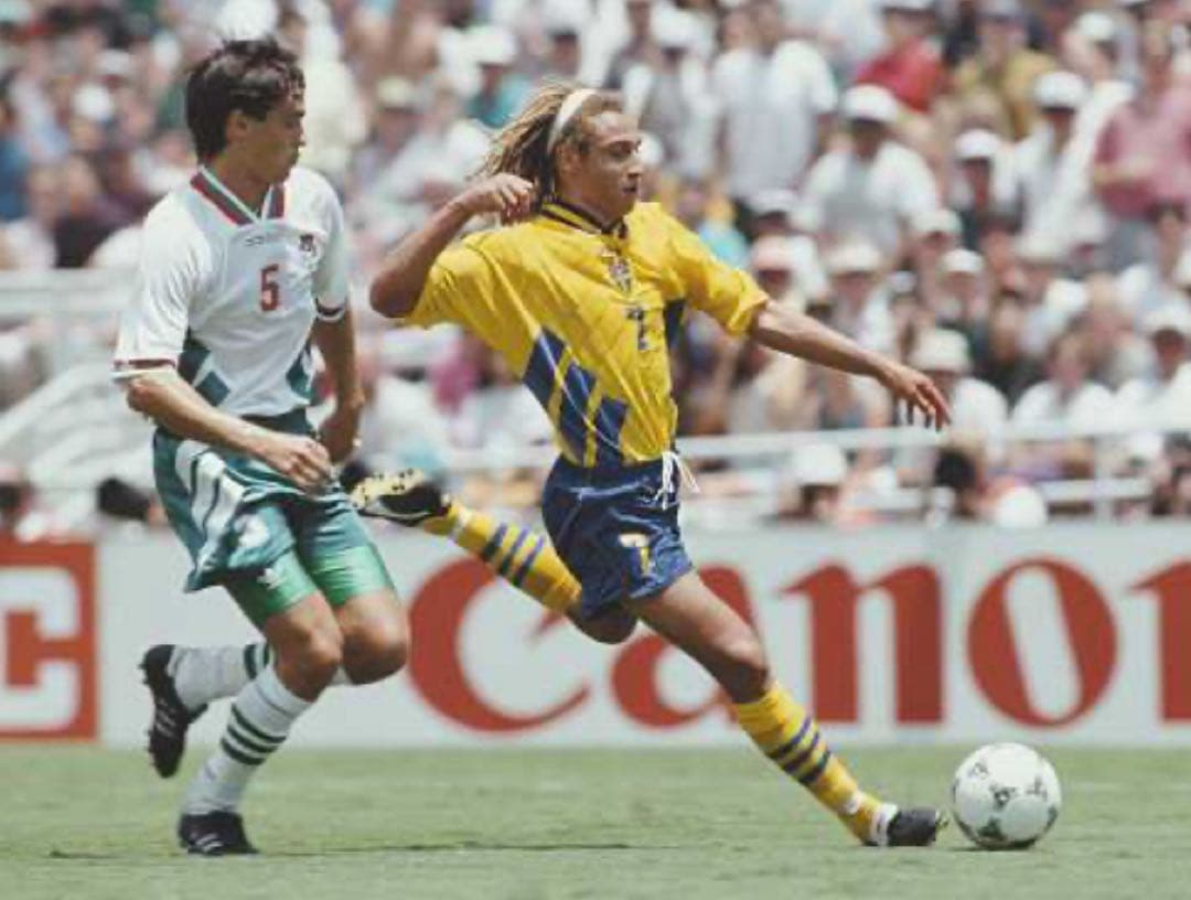 ワールドカップ1994 スウェーデン代表ラーション ヴィンテージユニフォーム