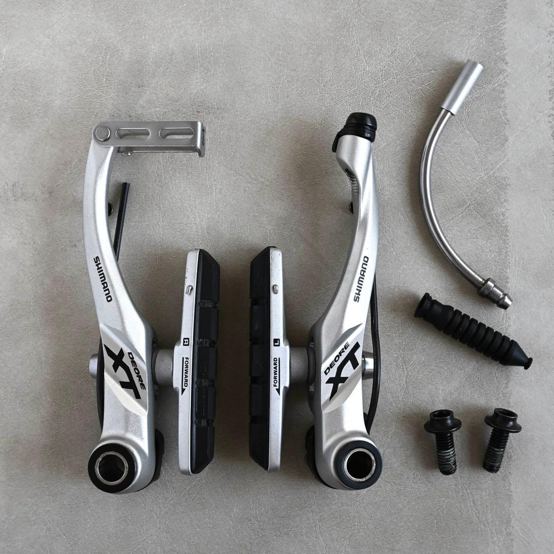 【極美品】Shimano Deore XT Vブレーキ 左右セット シルバー