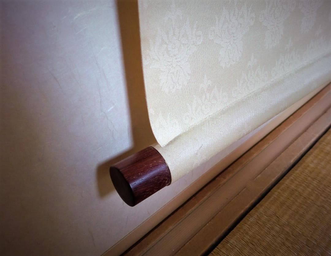 掛軸２本組 ◆「四季花鳥～秋冬」◆ 肉筆日本画