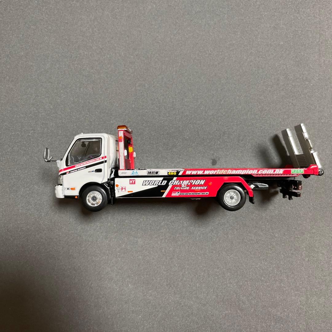 ミニカー HINO300 world champion flatbed tow truck