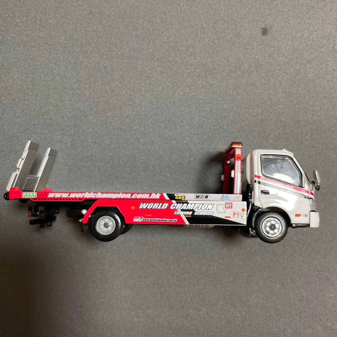ミニカー HINO300 world champion flatbed tow truck
