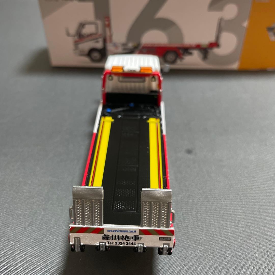 ミニカー HINO300 world champion flatbed tow truck