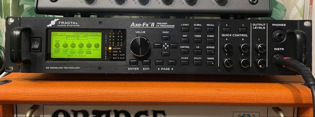 ギター Fractal Axe-Fx II & MIDI Commander