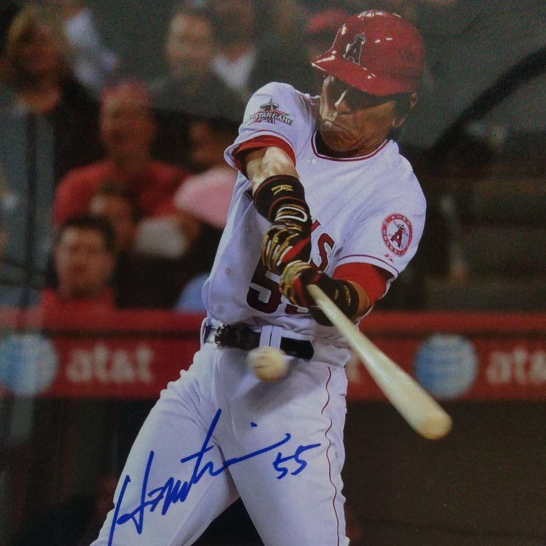 松井秀喜.エンゼルス.サイン写真　フォト