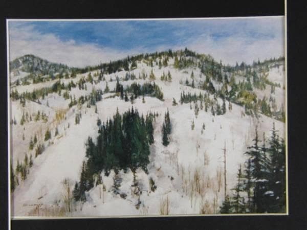 南大路 一、雪霽.高級希少画集画、版上サイン入 新品額付