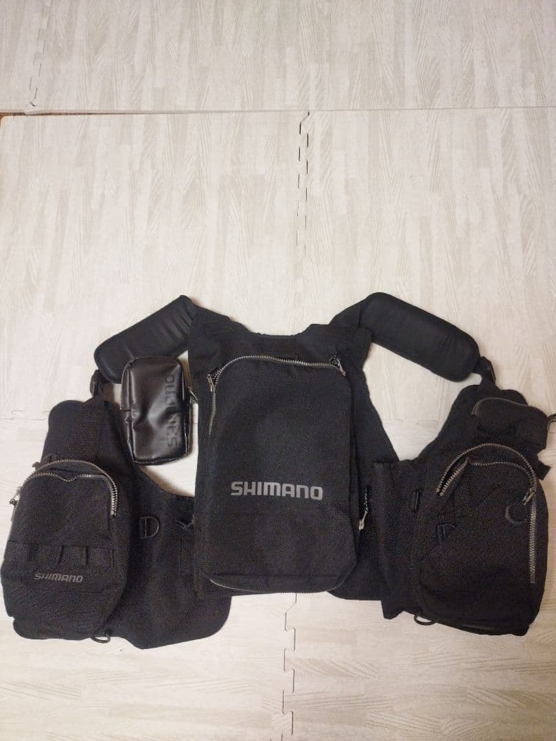 シマノ(SHIMANO) ゲームベスト VF-024U リアルブラック フリー