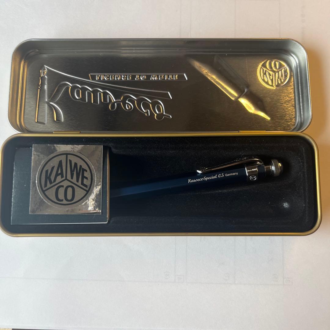 カヴェコペンシルスペシャル ブルー シャーペン 0.5 クリップ付き