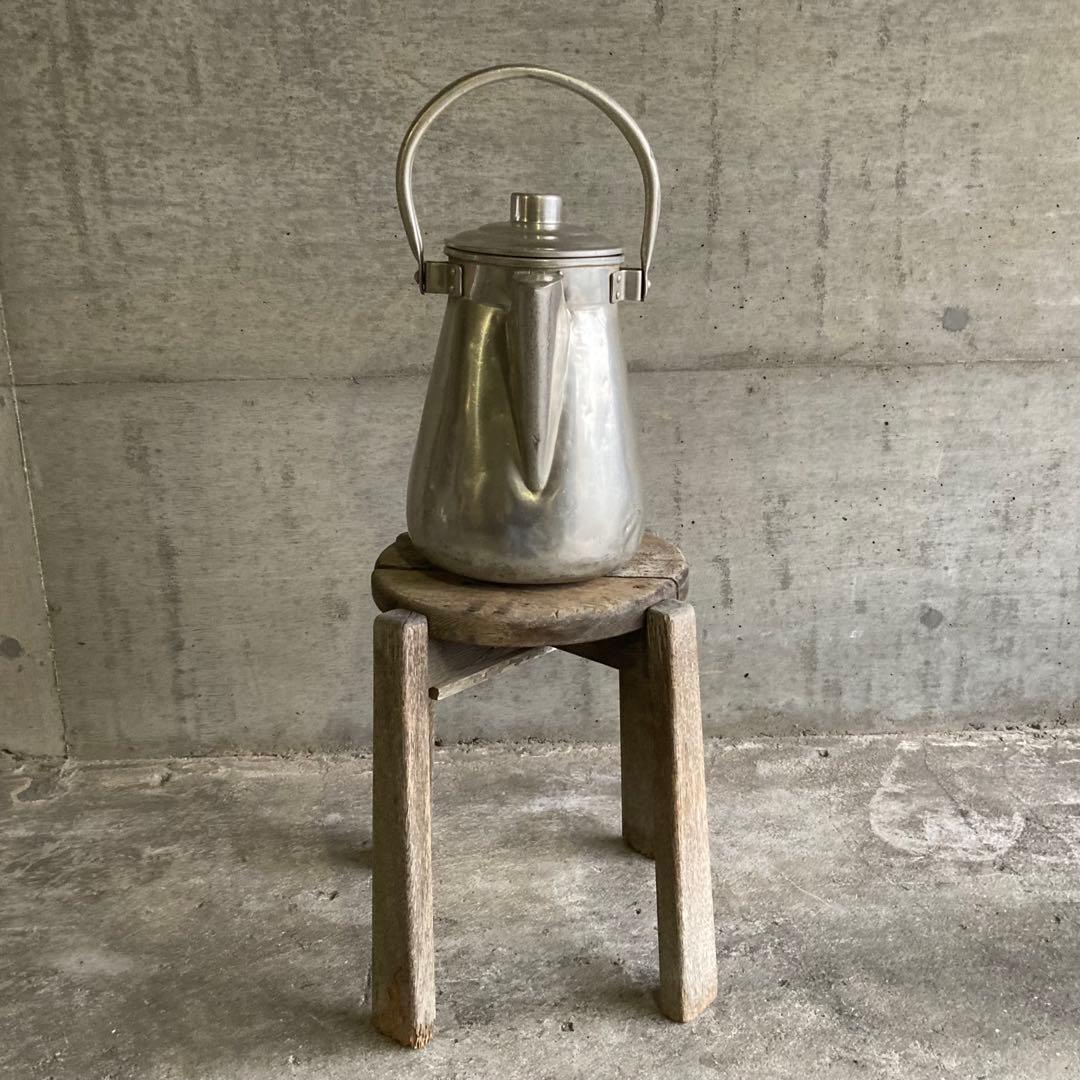 ミルクポット ケトル 学校 給食 容器 大型 アルミ 金属 レトロ ヴィンテージ