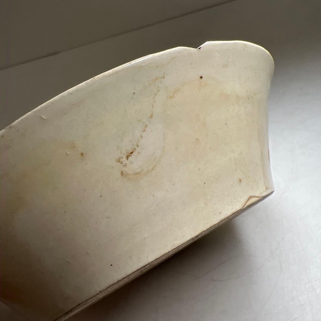 中国宋時代　白磁輪花鉢　口径13.7㎝　東Y8-0123☆2Fタサチ