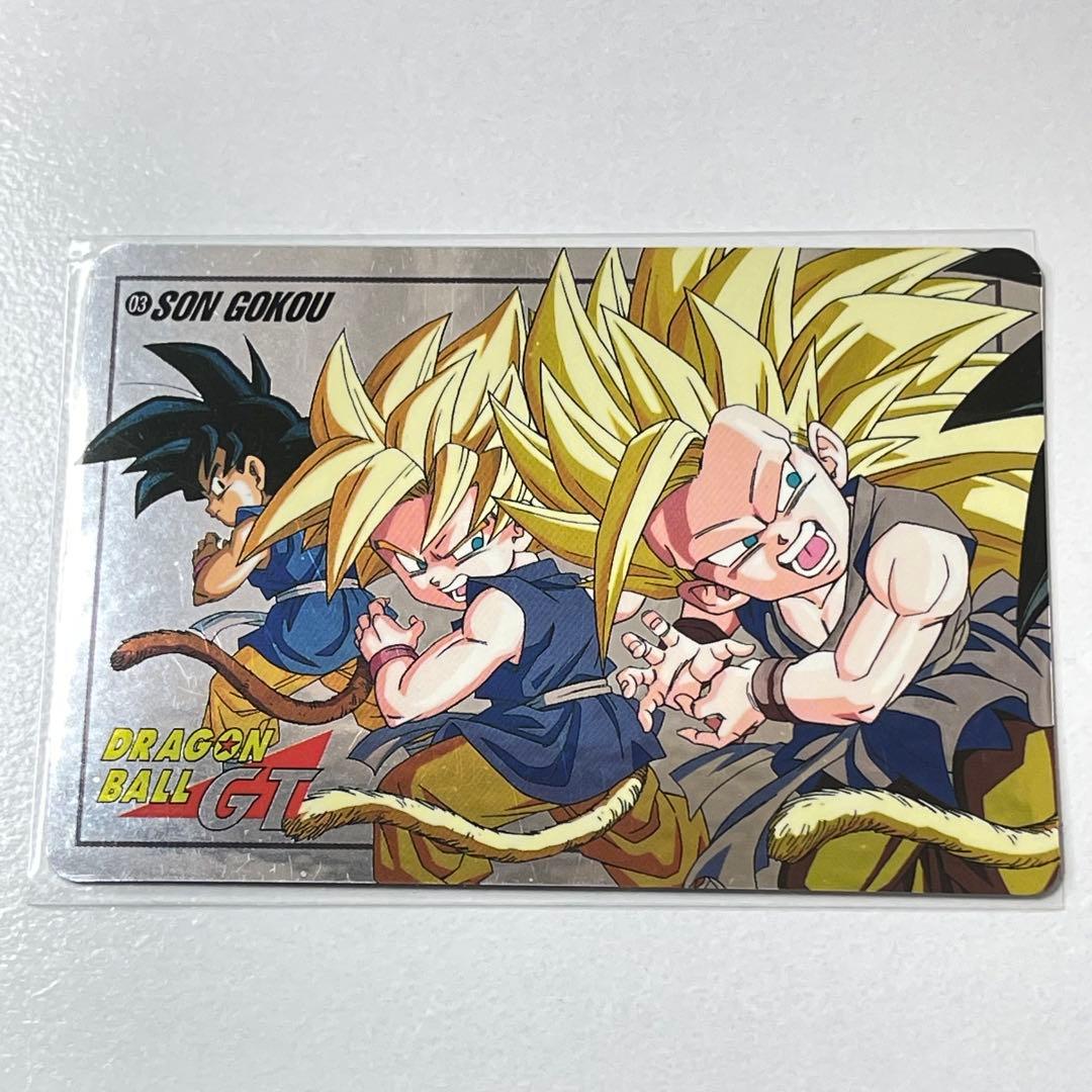 希少　ドラゴンボール　03 スーパーバトル　GT バンダイ　悟空　未剥がし