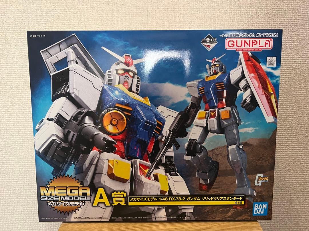 A賞 メガサイズモデル RX-78-2 ガンダム ソリッドクリアスタンダード