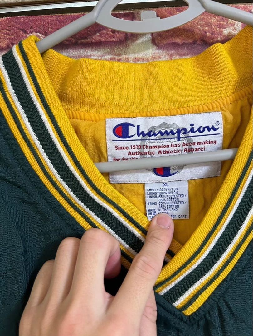 ウォームアップウェア Champion GreenBayPackers trainingtop NFL