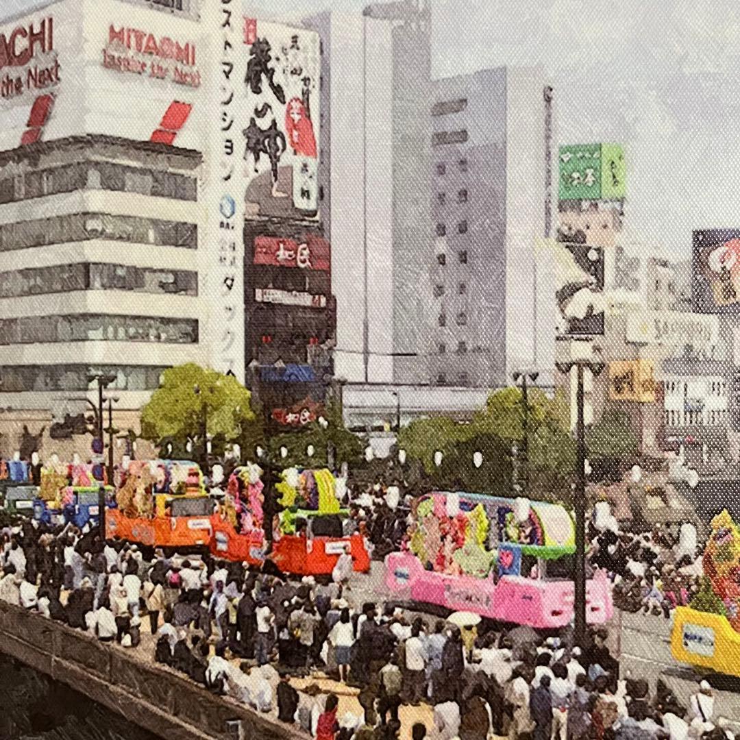 キャンバス プリントアート 博多どんたく インテリア 額付き 絵画