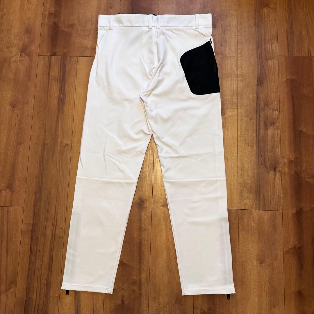 ロングパンツ　ハイストレッチ　ホワイト　メンズ　サイズXL 春夏秋