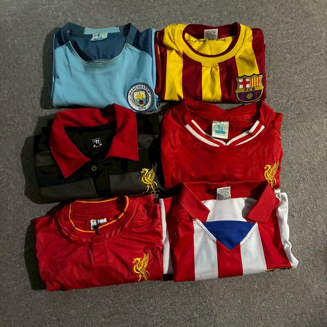 【6枚セット】ノーブランド サッカーユニフォーム　リーガ　プレミア　リバプール