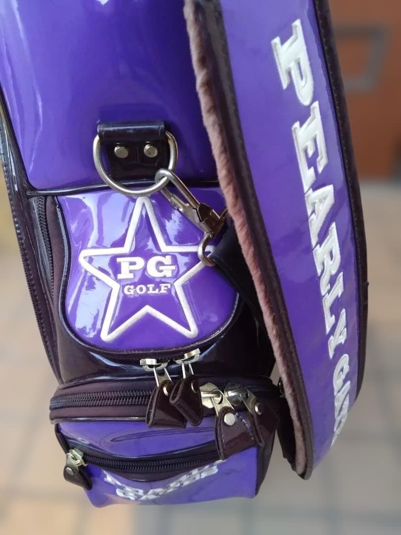 PEARLY GATES パープルのキャディバッグ
