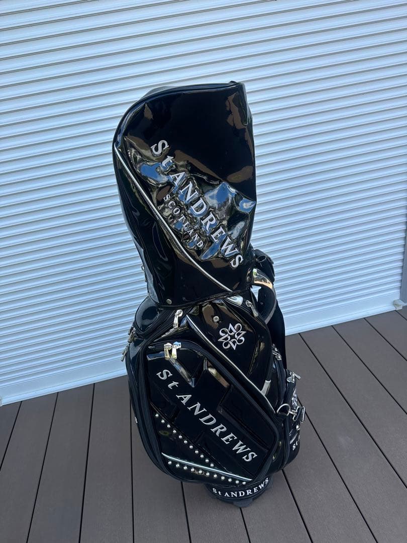 SANDREWS ゴルフバッグ 黒　クラブセット付き