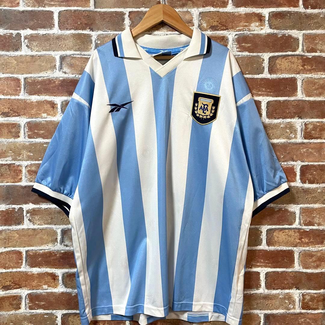 【希少】Reebok '99 アルゼンチン代表　ユニフォーム　size:XL