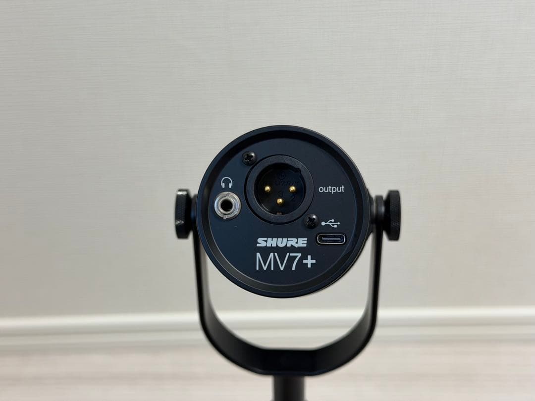 Shure MV7+マイク + Gator SH-DESKTOP1 スタンド