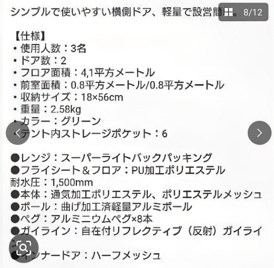 アメリカアウトドア「BIG AGNES」のBlacktail 3 グリーンテント