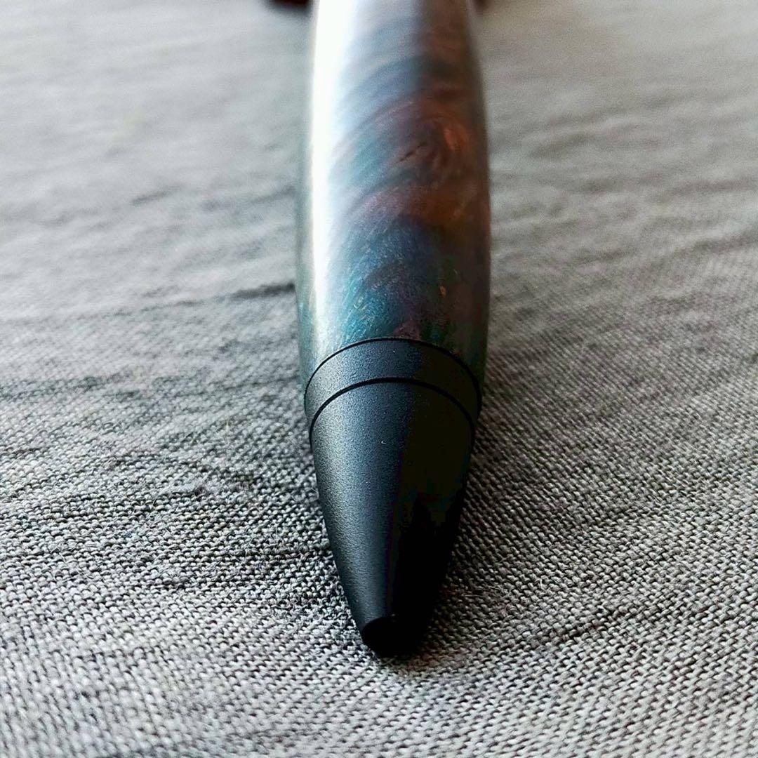 【古代の海】　スタビライズドウッド　ハンドメイド　木軸ボールペン　G2　ブラック