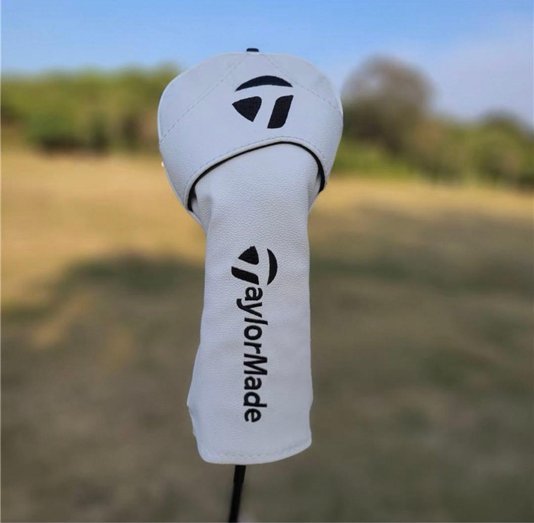 【新製品4点セット】テーラーメイドシンプルユニセックスゴルフクラブカバー 白色