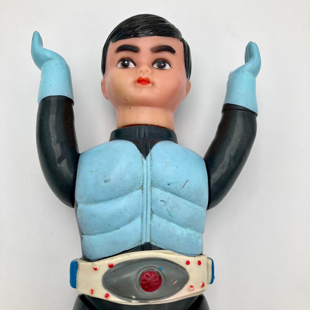 旧バンダイ 仮面ライダー　面取れ ソフビ 　フィギュア　マフラー・ブーツ欠品