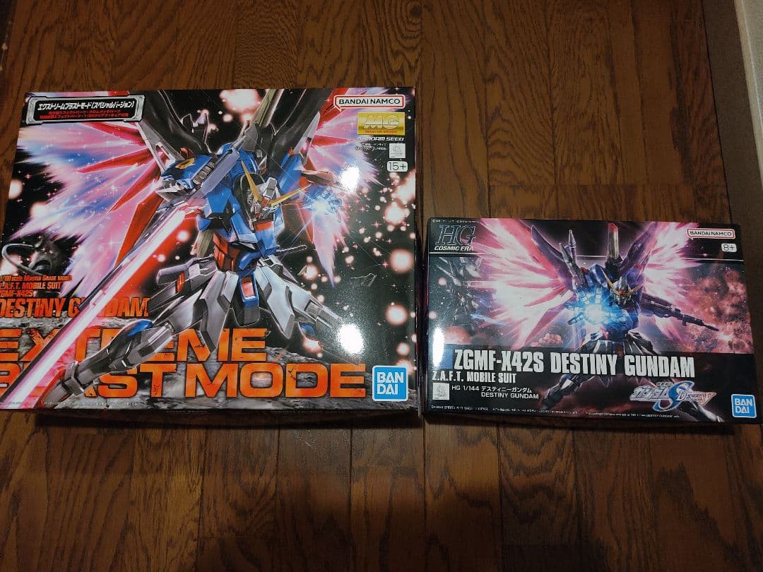 MG デスティニーガンダム エクストリームブラストモード hgセット