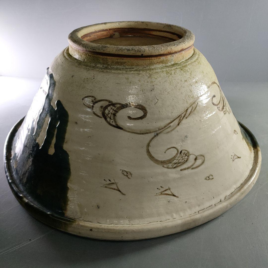 A887-4/織部大鉢/盛鉢/飾鉢/向付/