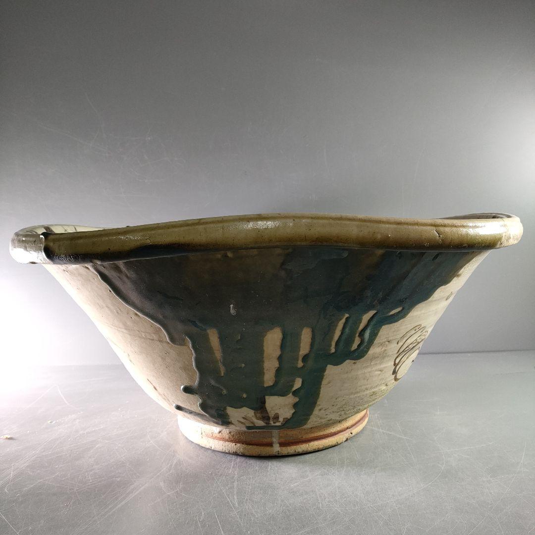 A887-4/織部大鉢/盛鉢/飾鉢/向付/