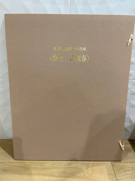 北岡文雄限定木版画〈浄土ヶ浜浅春〉