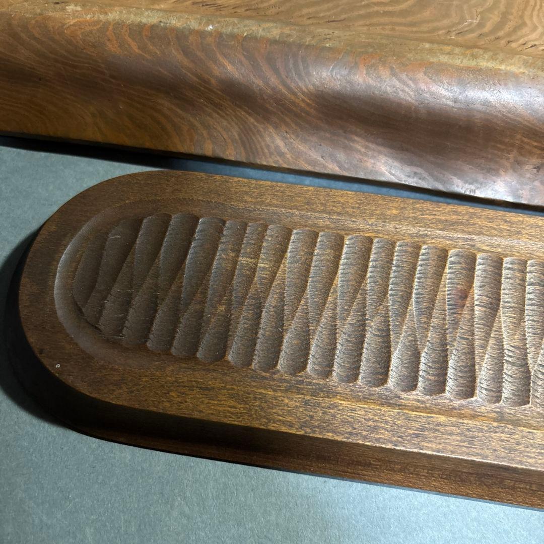 時代　木製　盆　２点　まとめて