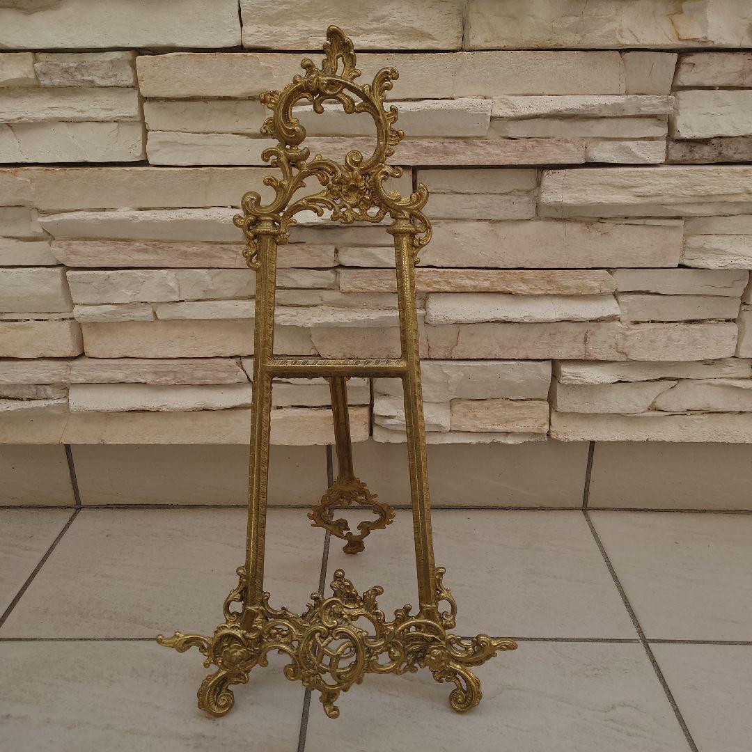 イタリア真鍮イーゼル特大2