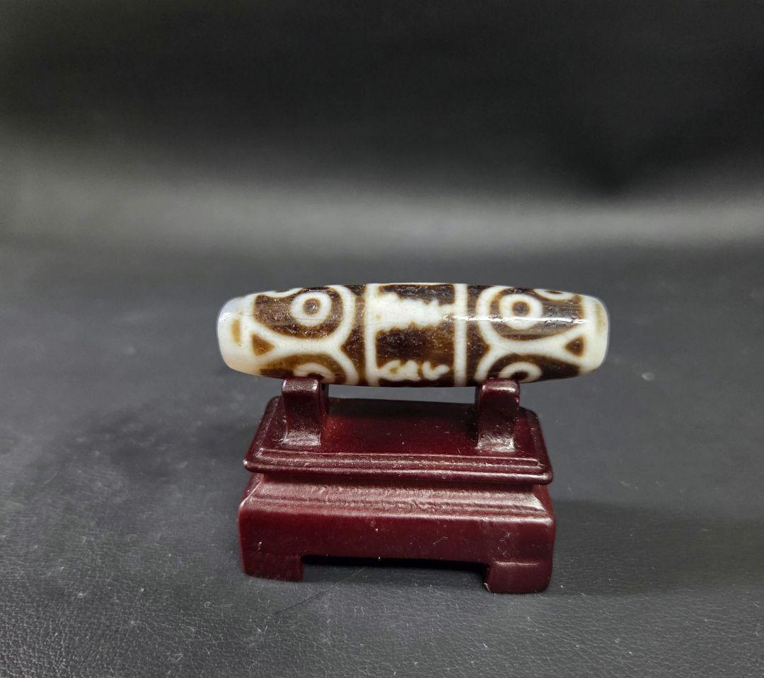 861　天珠　六字真言　梵字　十二眼天珠　貴重　珍品　dzibeads！