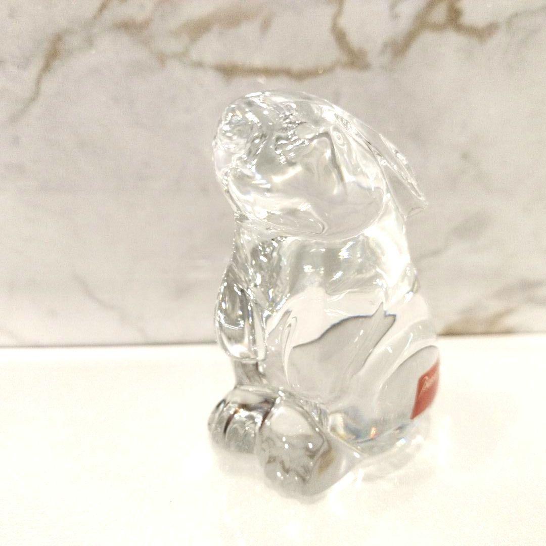 美品　Baccarat　バカラ　クリスタル　うさぎ　動物　フィギュリン　オブジェ