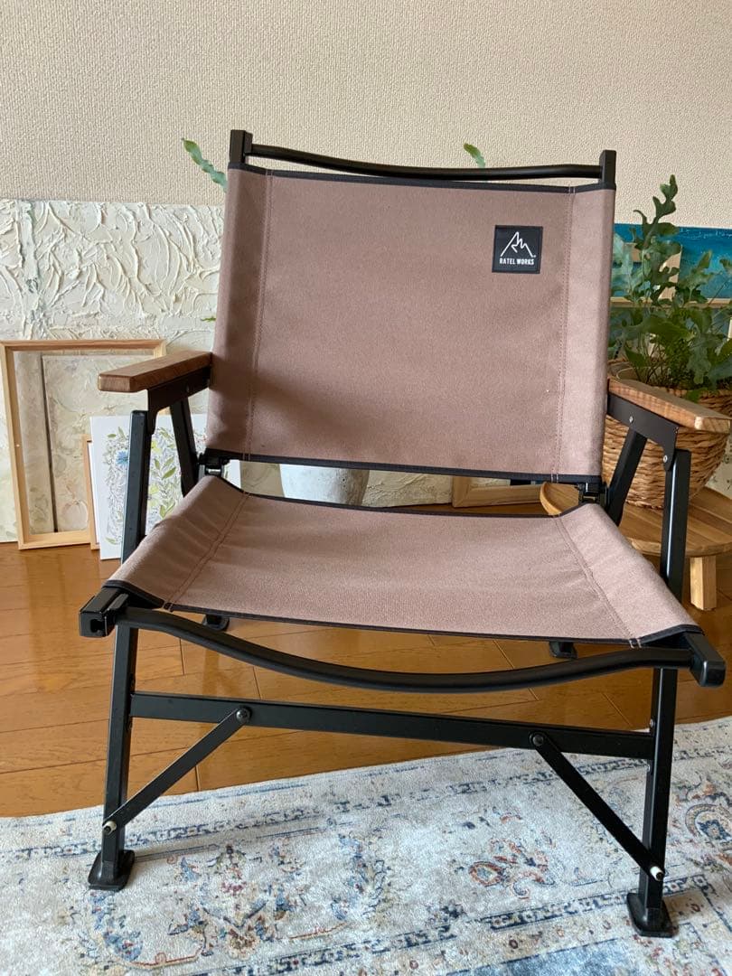 RATEL WORKS ラーテルワークス　ローチェア　グレージュ　クッション付