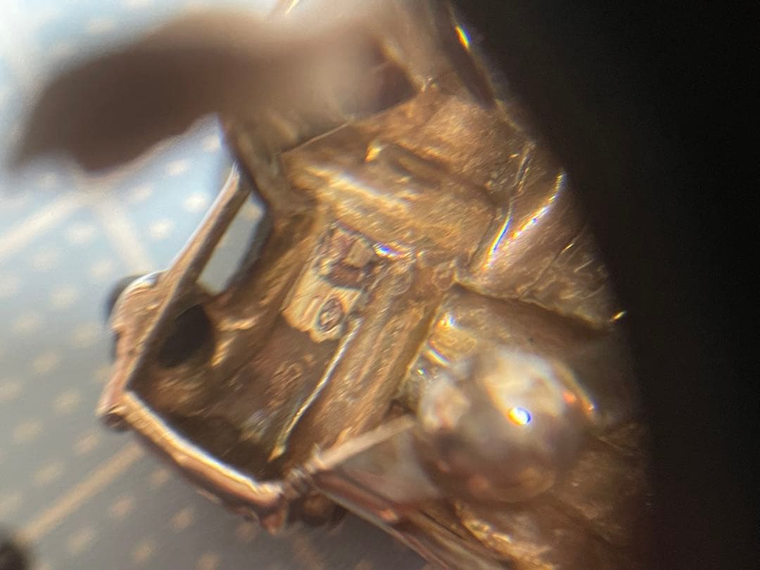 シルバーイヤリング【m1518 ホールマーク　アンティーク　ビンテージ　925】