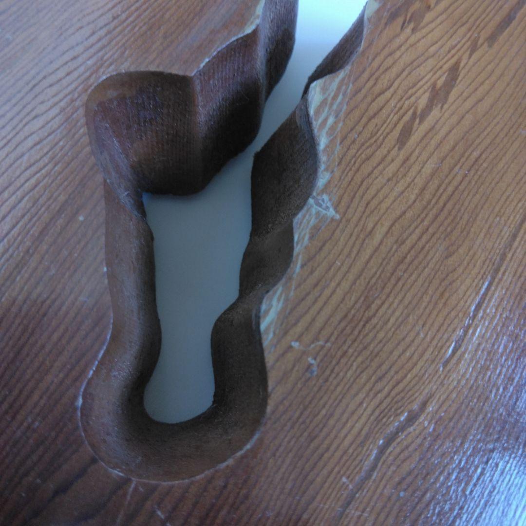 木製置台　優良　木彫民芸品　北海木工芸社