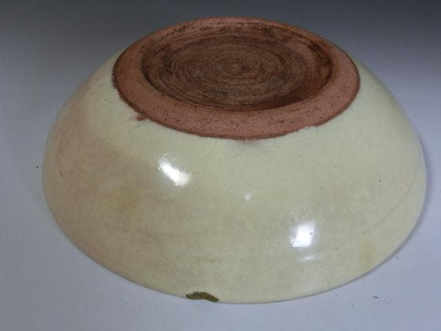 鉢■瀬戸石皿 古い黄瀬戸 深皿 菓子器 お茶菓子鉢 古美術 時代物 骨董品■